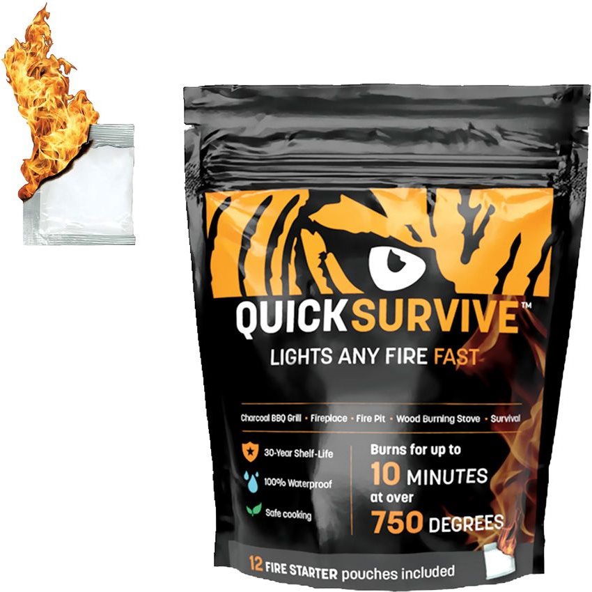 Pack de 12 encendedores impermeables QUICK SURVIVE
