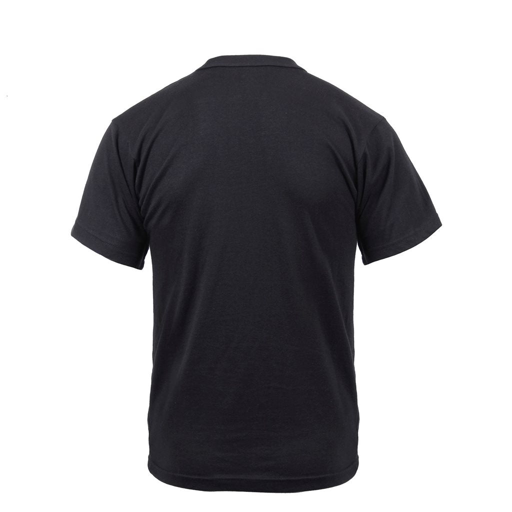 Camiseta negra con calavera barbuda estilo USA