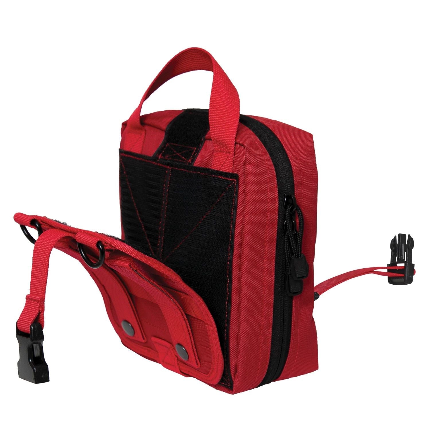 Funda táctica Breakaway negra plegada con sistema MOLLE, poliéster 600 Denier