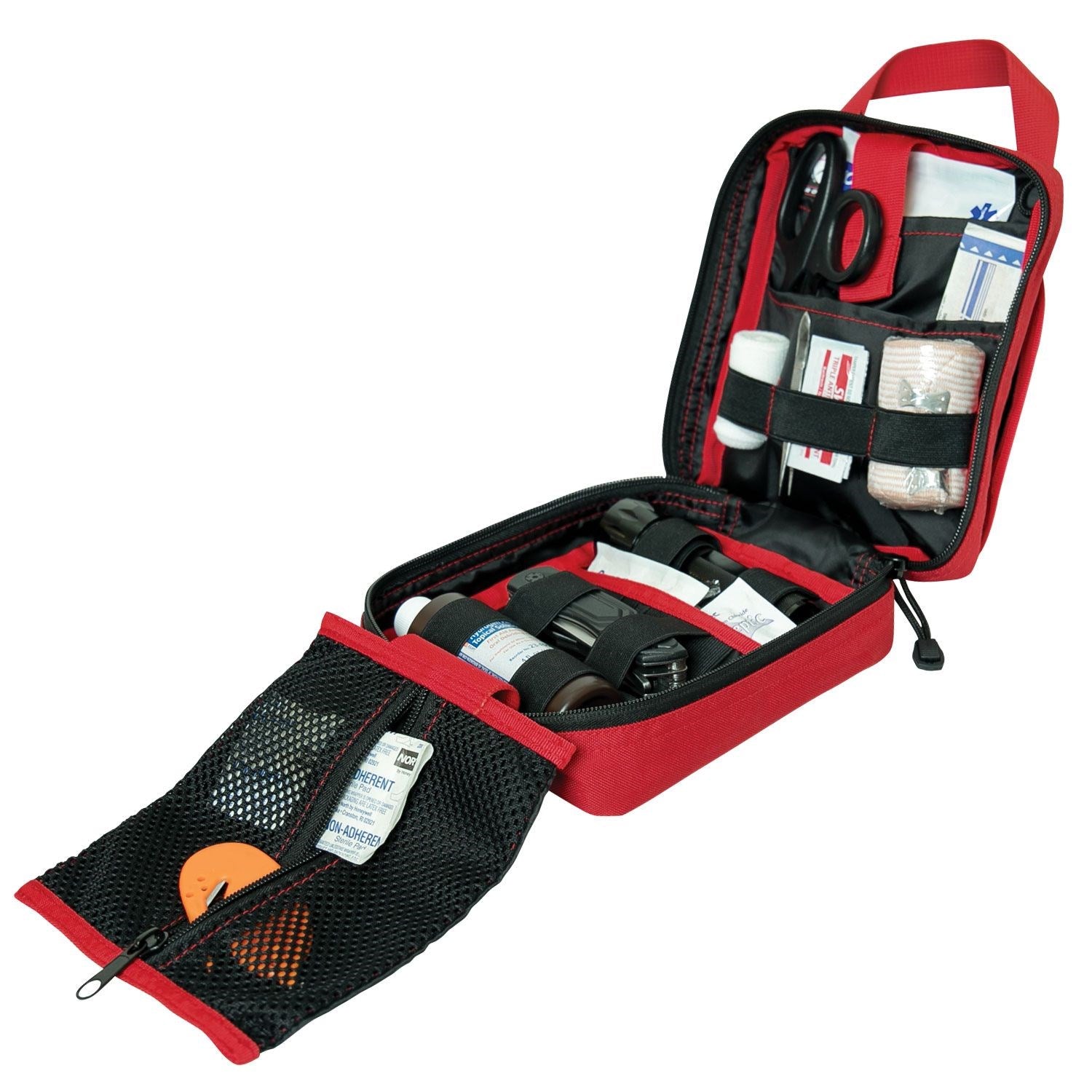 Funda táctica Breakaway negra plegada con sistema MOLLE, poliéster 600 Denier