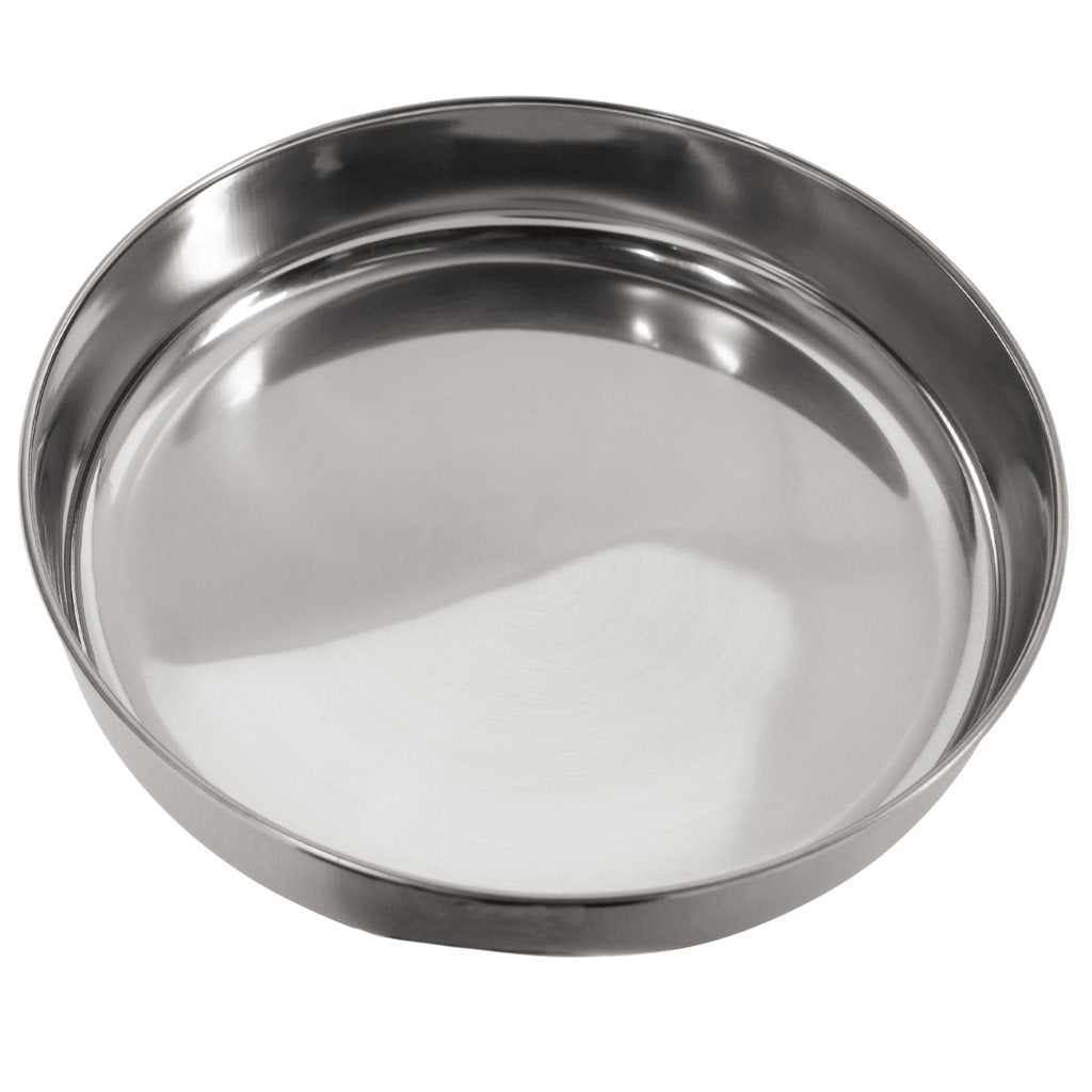Juego de cocina de acero inoxidable 5 piezas con sartenes, cuenco y taza de plástico