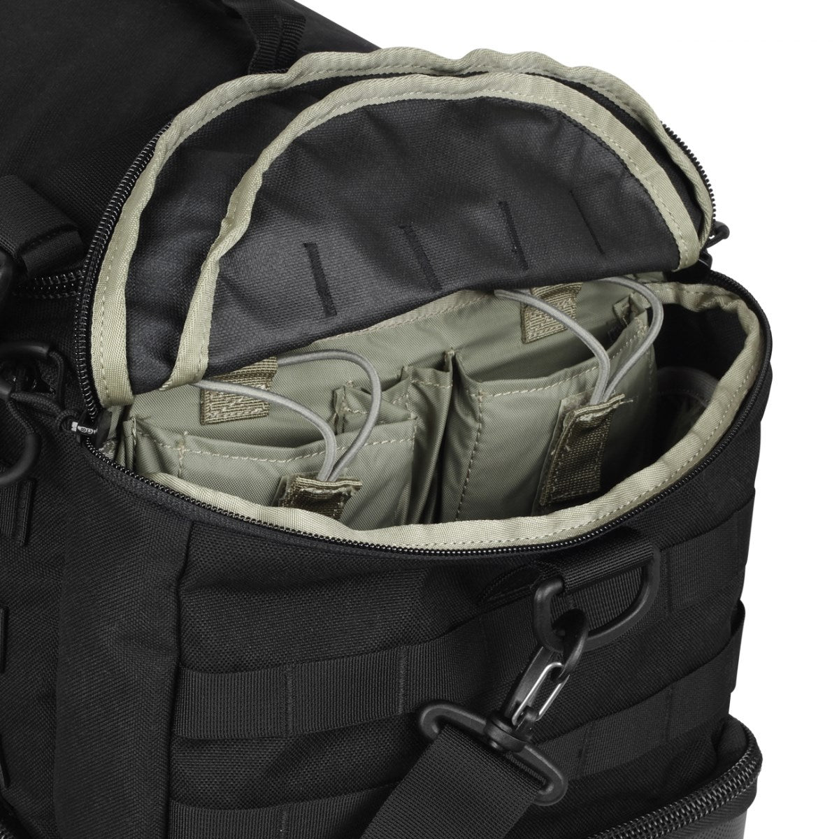 Bolsa de transporte BANG-BANG gris acolchada con fondo doble de policarbonato