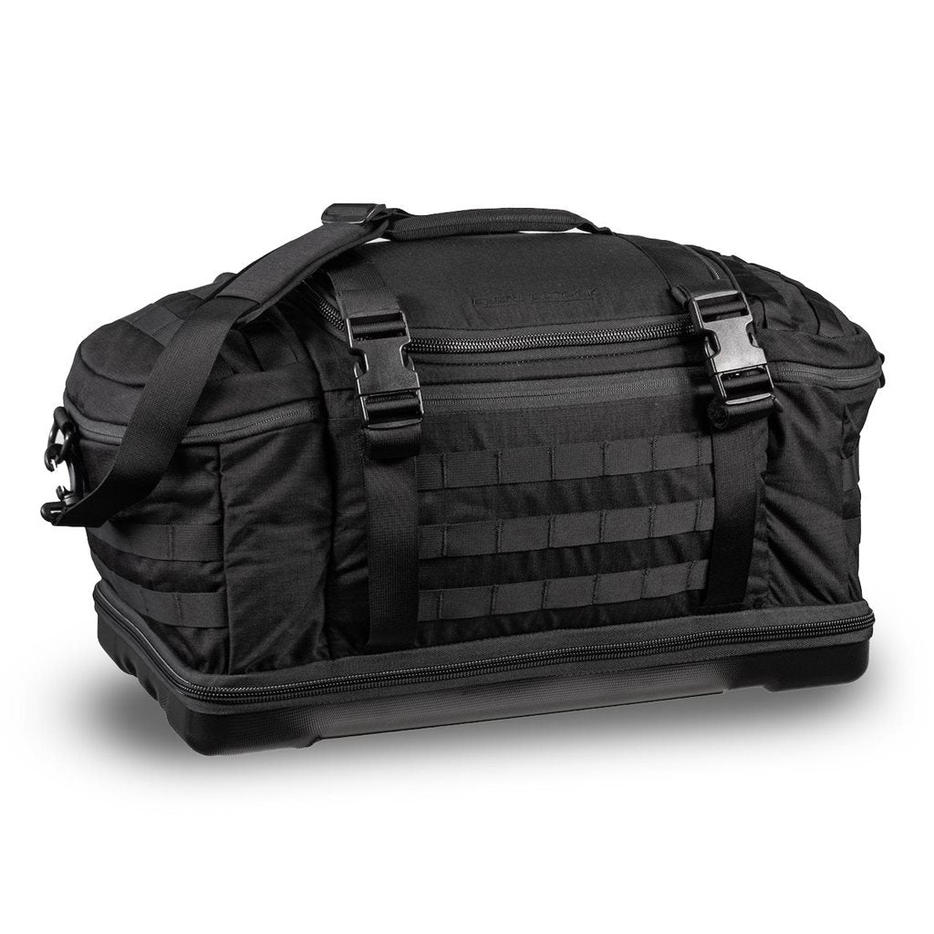 Bolsa de transporte BANG-BANG gris acolchada con fondo doble de policarbonato