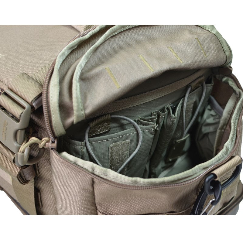 Bolsa de transporte BANG-BANG gris acolchada con fondo doble de policarbonato