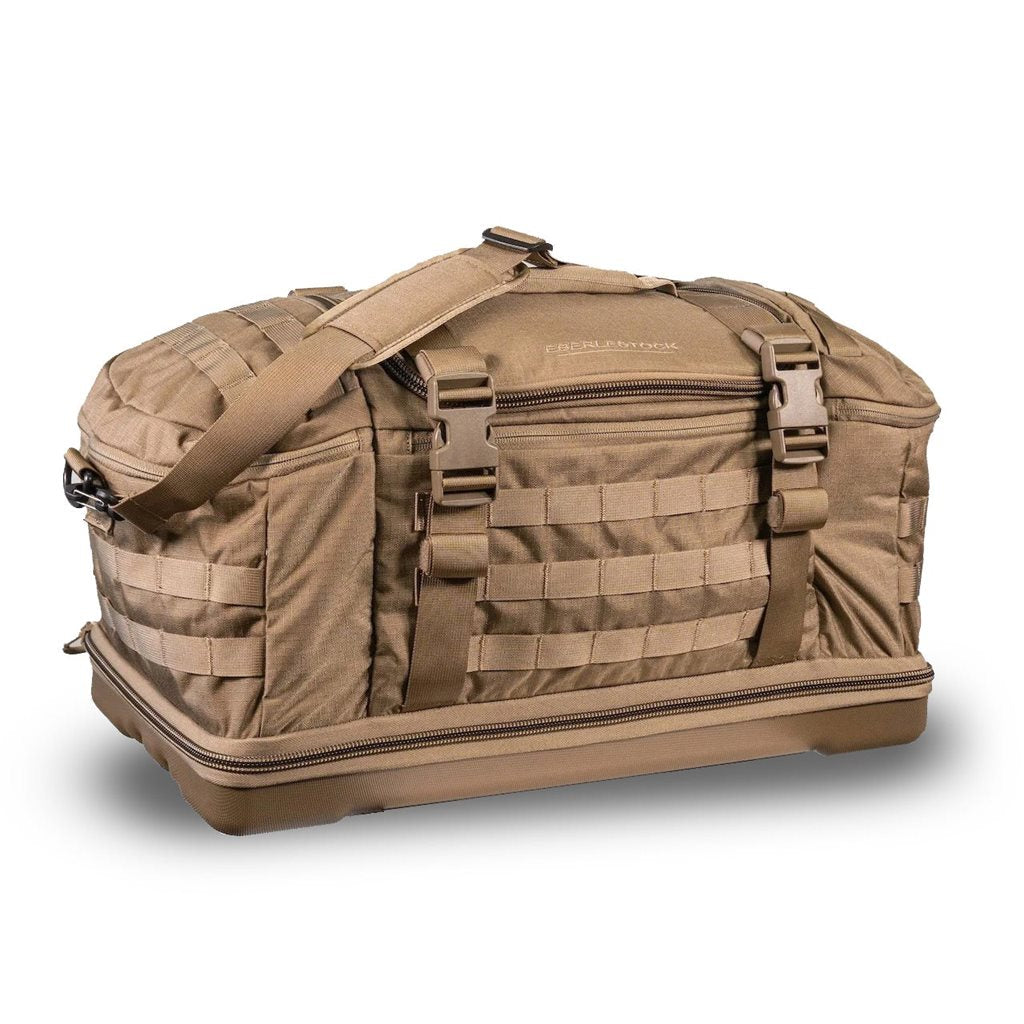 Bolsa de transporte BANG-BANG gris con interior personalizable y fondo de policarbonato