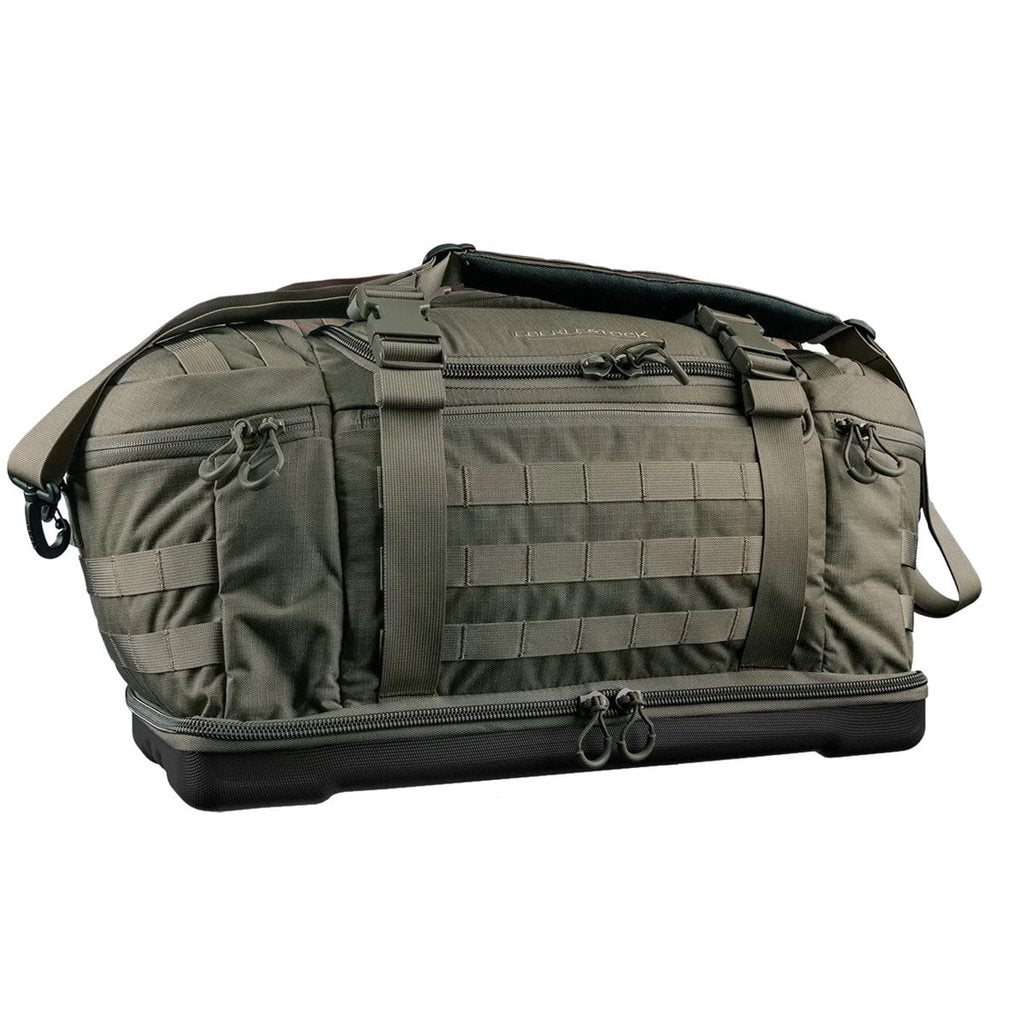 Bolsa de transporte BANG-BANG gris con interior personalizable y fondo de policarbonato