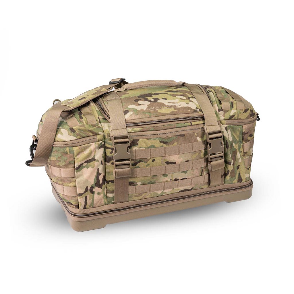 Bolsa de transporte BANG-BANG gris acolchada con fondo doble de policarbonato