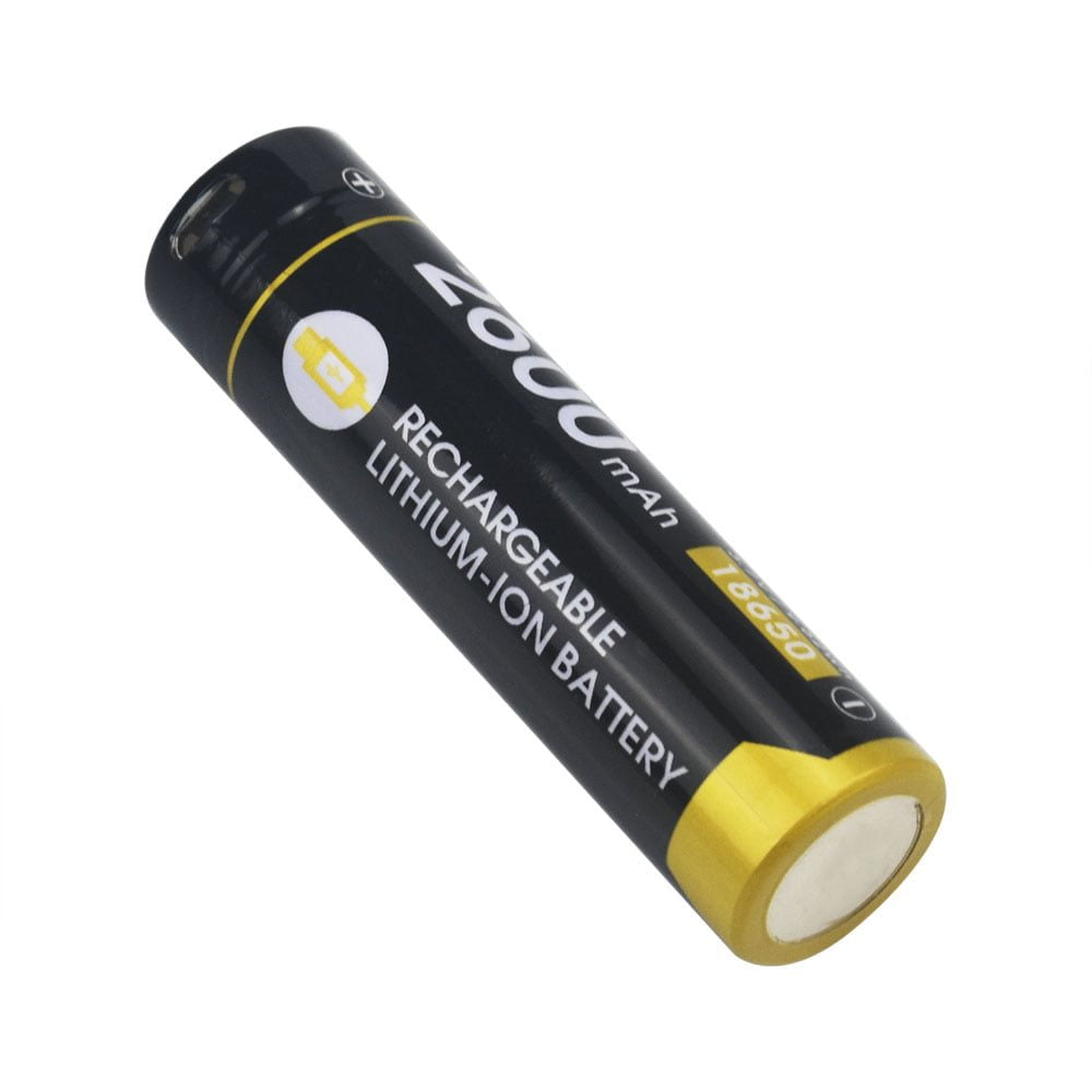 Batería recargable R26 2600 mAh micro USB tipo 18650