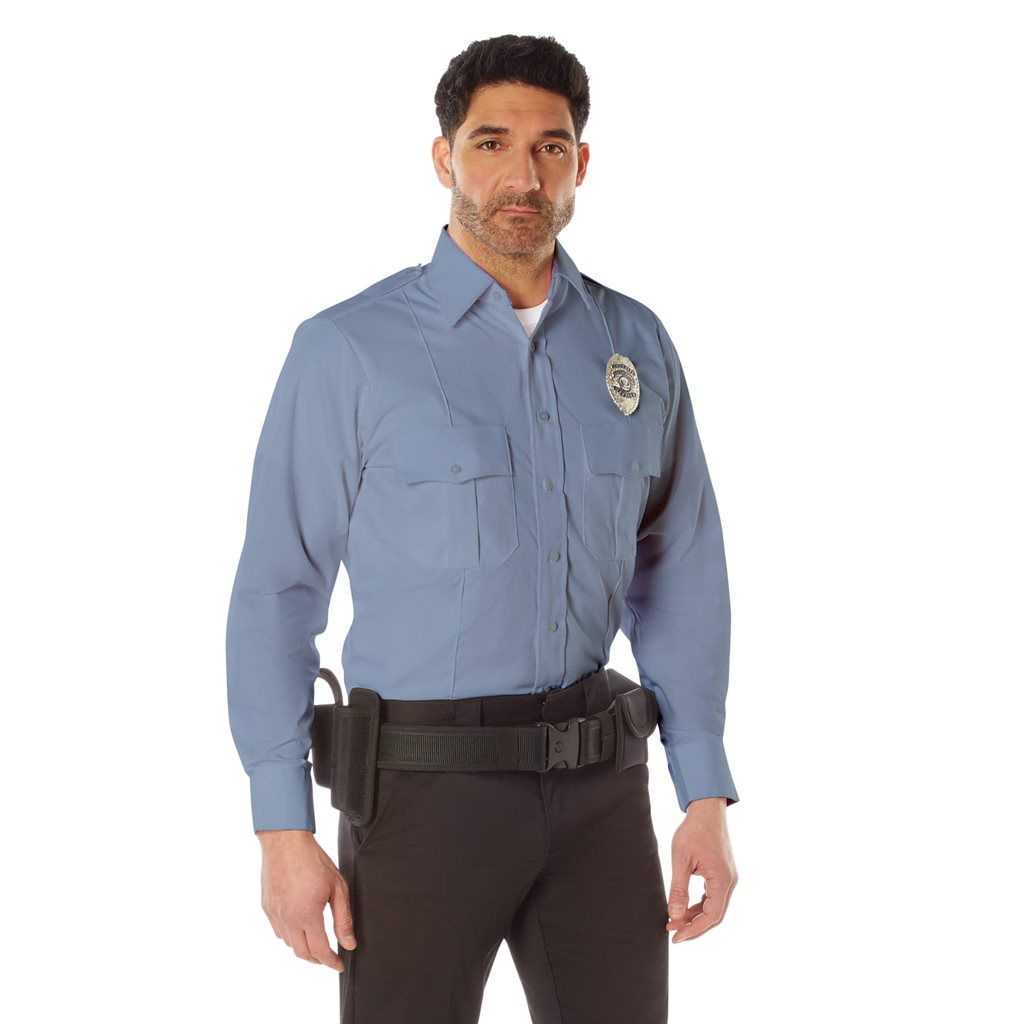 Camisa de servicio manga larga para policía y seguridad
