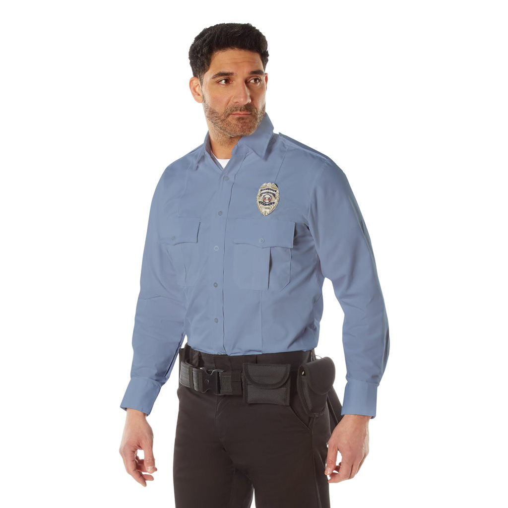 Camisa de servicio manga larga para policía y seguridad