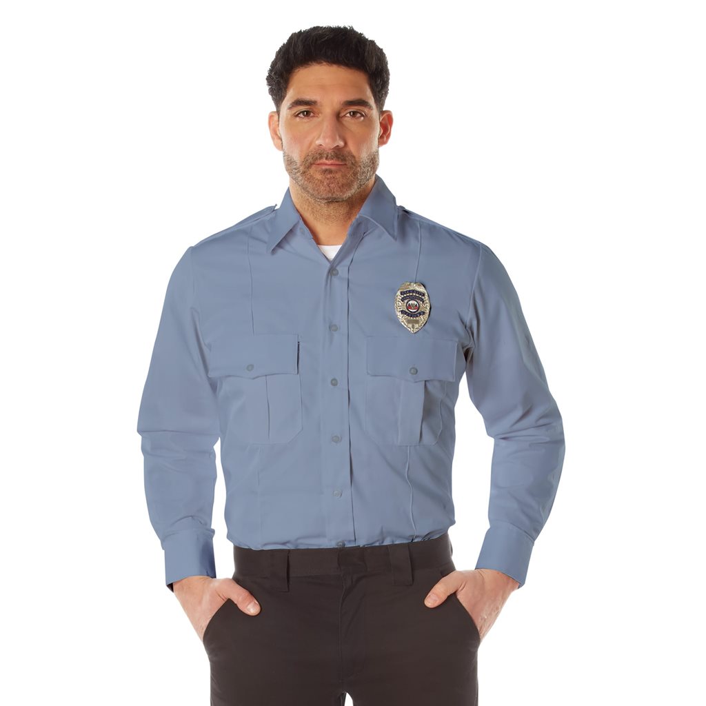 Camisa de servicio manga larga para policía y seguridad
