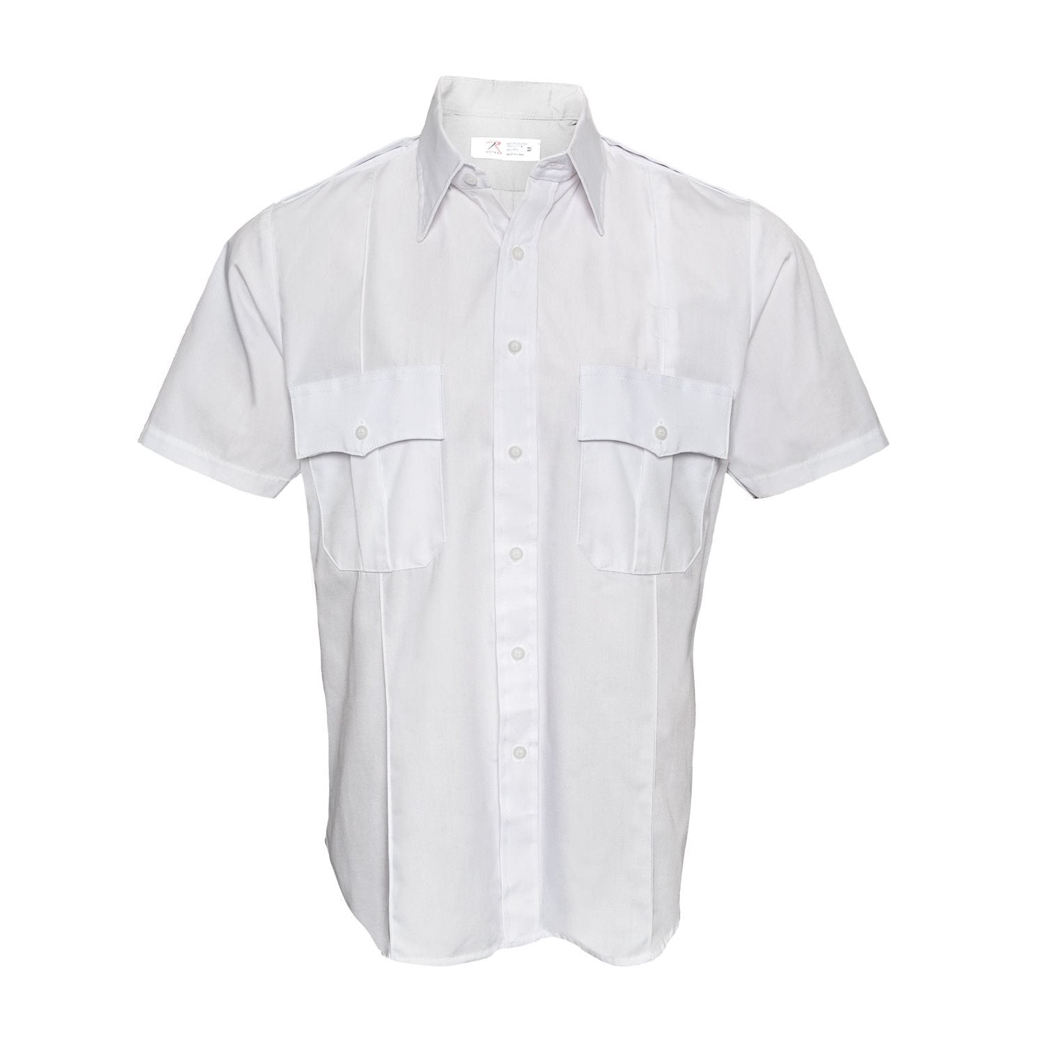 Camisa blanca de servicio POLICIE A SECURITY manga corta