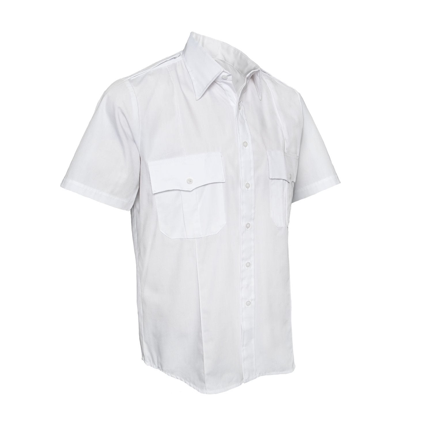 Camisa blanca de servicio POLICIE A SECURITY manga corta