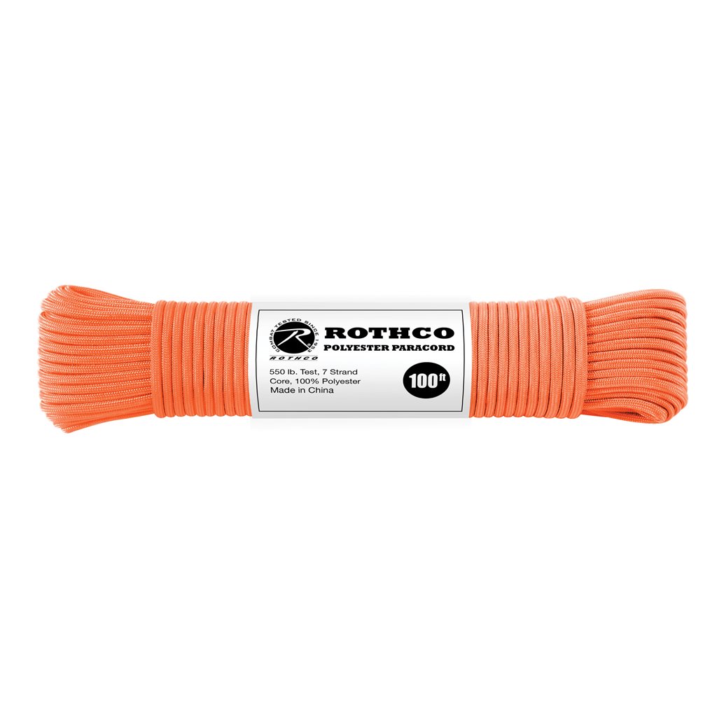 Bobina de paracord de poliéster reflectante 4 mm x 30 m, vista del cordón