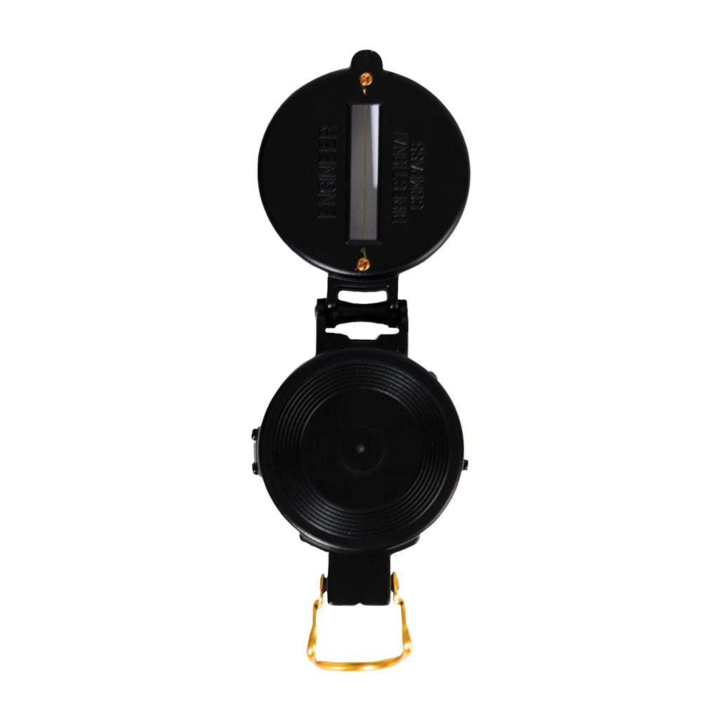 Brújula LENSATIC en funda metálica con lupa