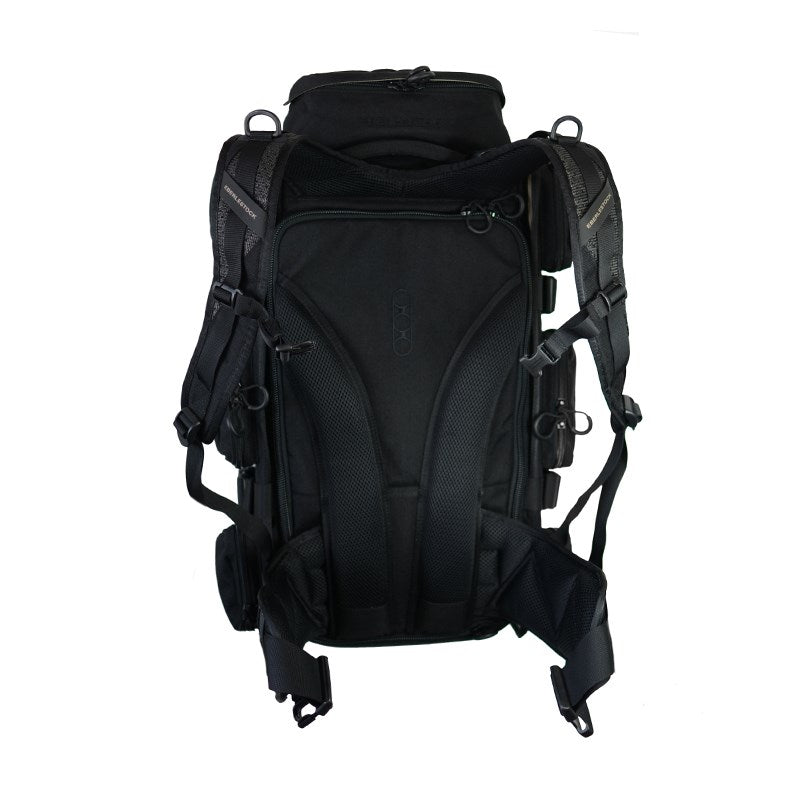 Mochila R3 UpRanger gris con placa frontal de policarbonato y acceso trasero al interior