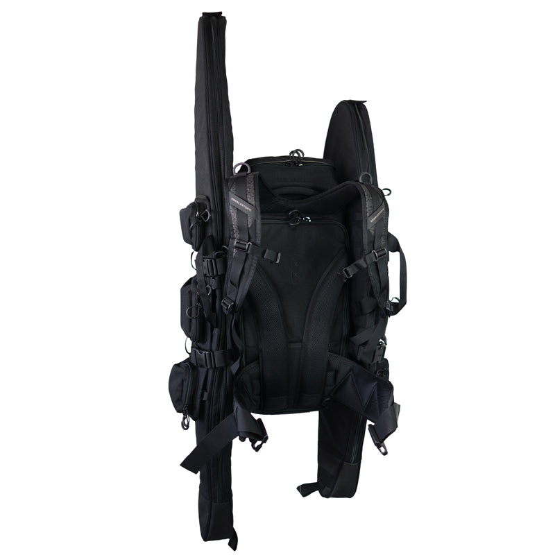 Mochila R3 UpRanger gris con placa frontal de policarbonato y acceso trasero al interior