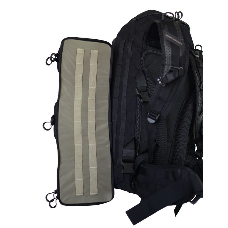 Mochila R3 UpRanger gris con placa frontal de policarbonato y acceso trasero al interior