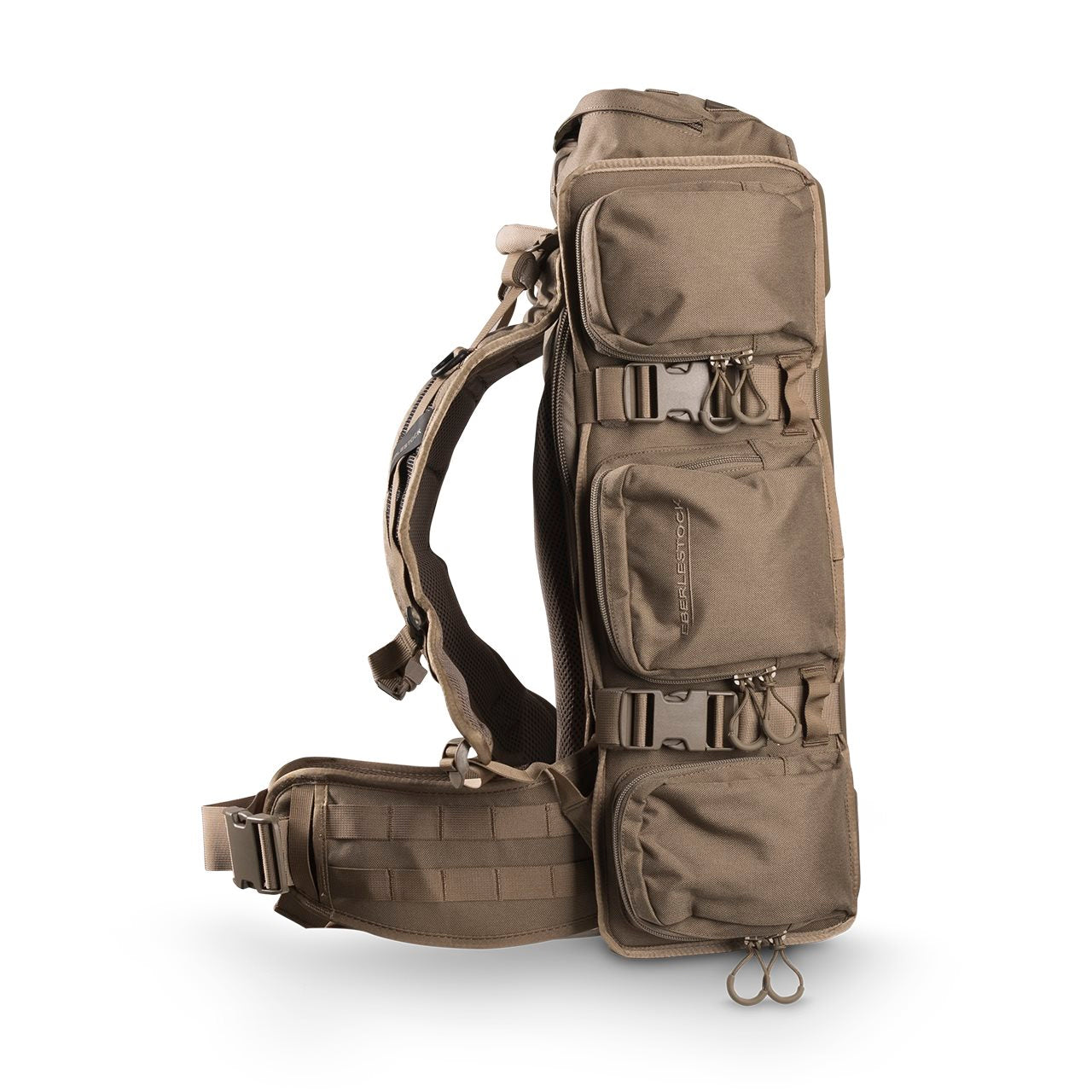 Mochila R3 UpRanger gris con placa frontal de policarbonato y acceso trasero al interior