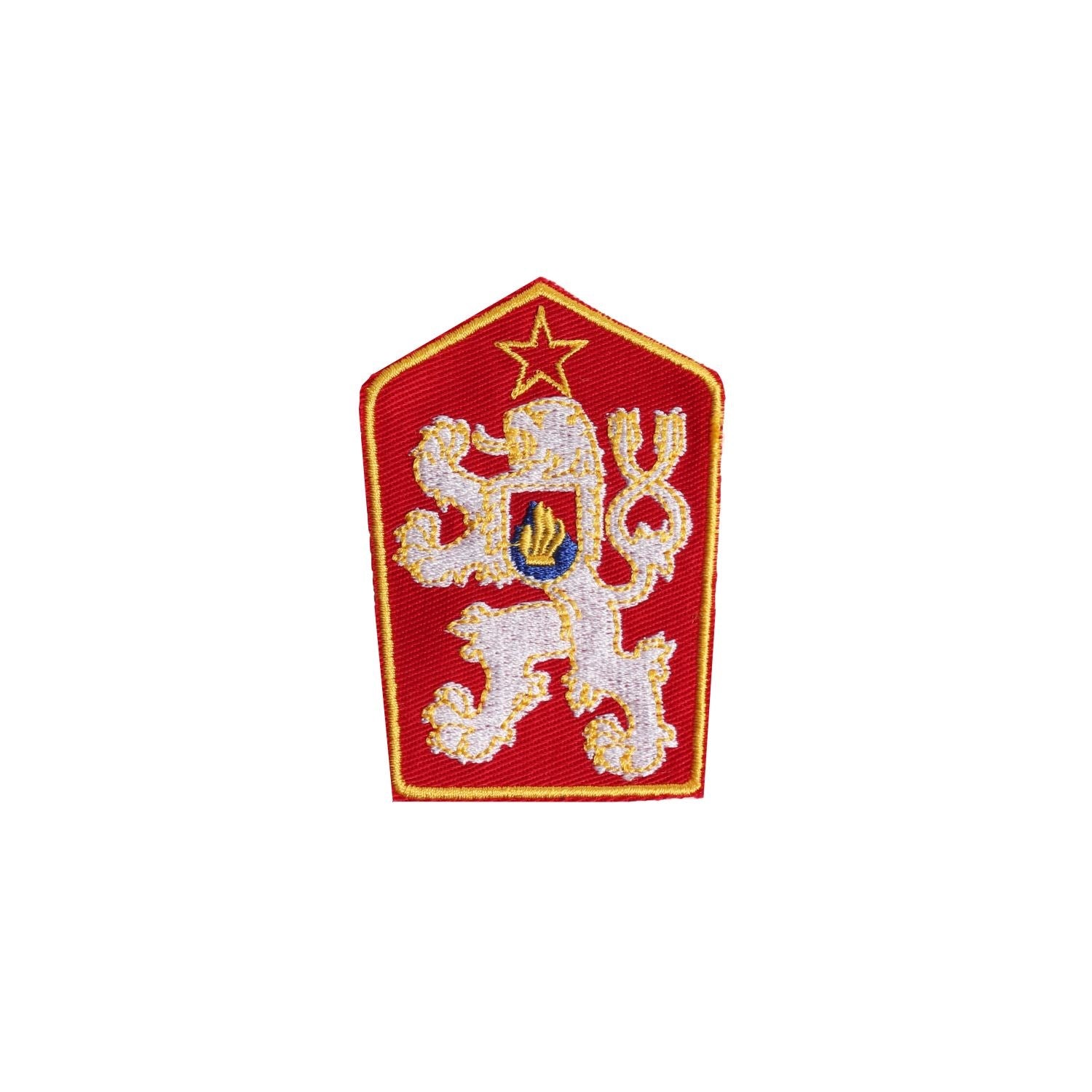 Parche pequeño en color con el león de Checoslovaquia (ČSSR)