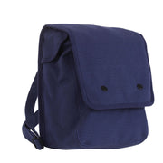 Bolso bandolera MAP CASE verde en algodón canvas estilo vintage, apto para iPad y tablets