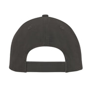 Gorra Baseball Gris de cinco paneles, perfil bajo, cinta de sudor acolchada y cierre metálico ajustable