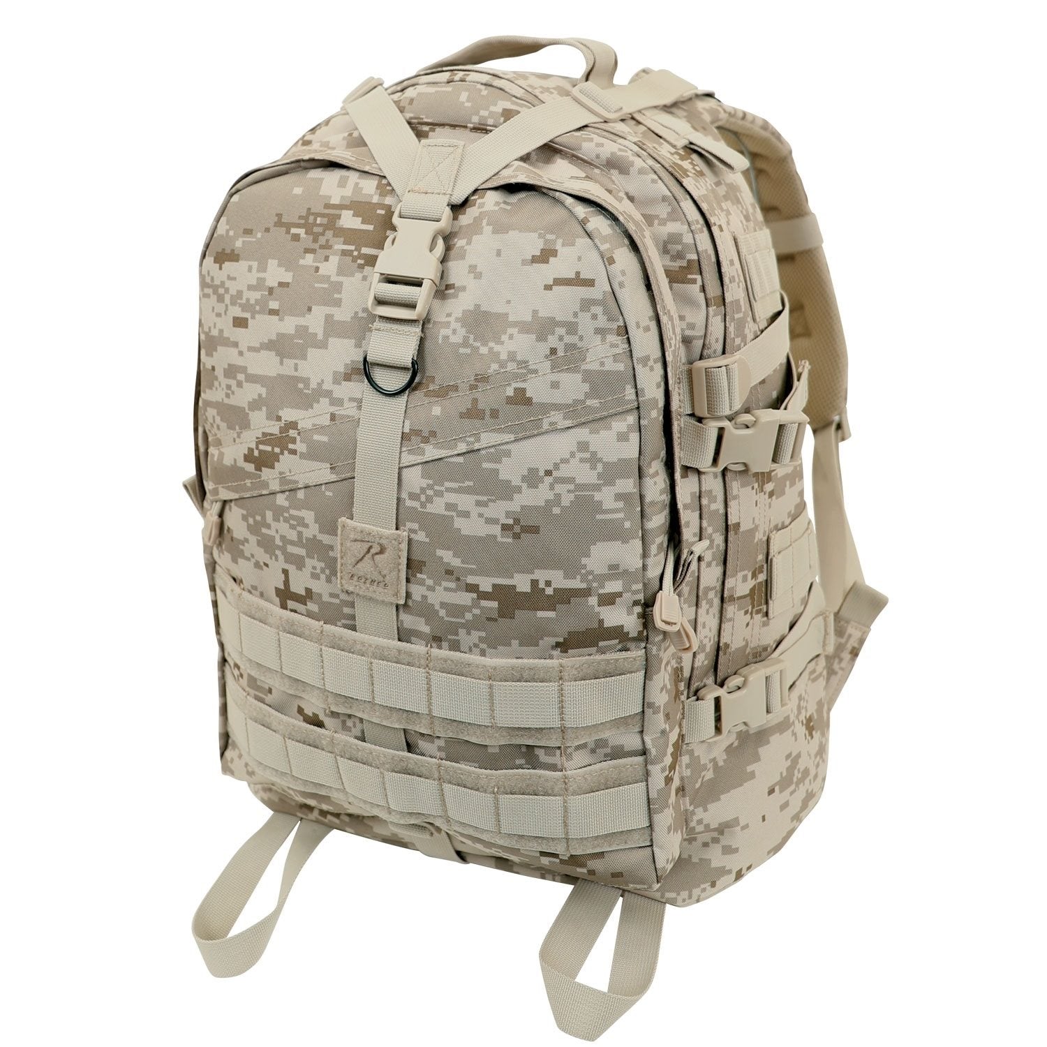 Mochila de transporte Rothco MARPAT Digital Desert, compatible con MOLLE y con forro impermeable