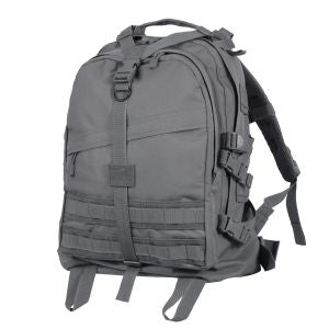 Mochila TRANSPORT grande gris compatible con sistema MOLLE y forro impermeable