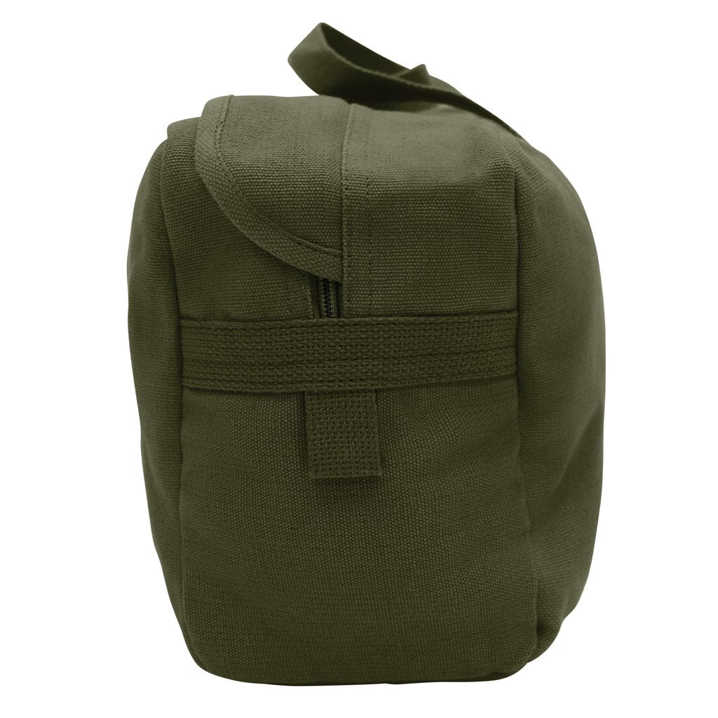 Bolsa TANKER COYOTE en lona 100% algodón, 48 x 23 x 15 cm, cierre de cremallera y dos asas