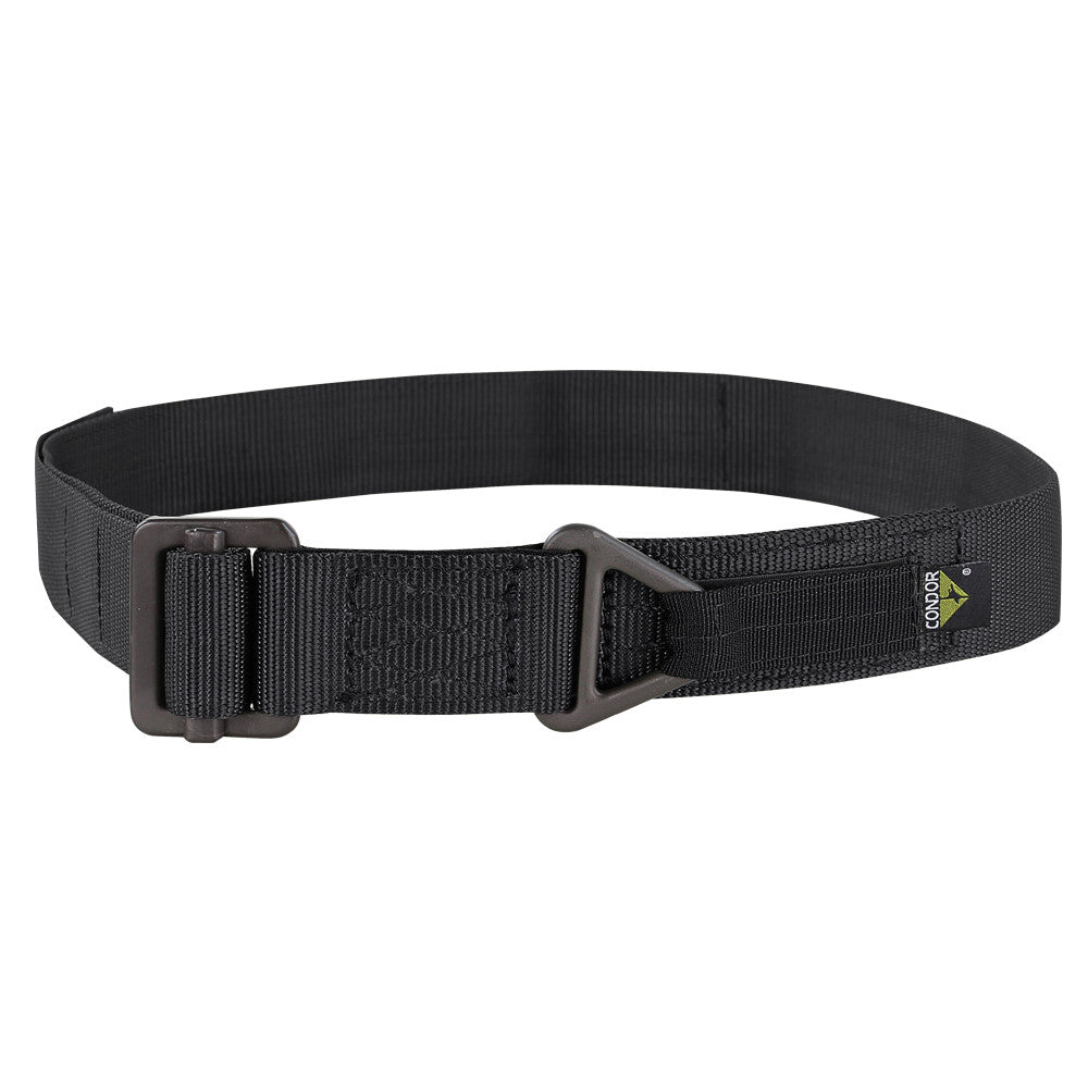 Cinturón RIGGER negro para pantalón, para descenso de emergencia, ancho 46 mm, cierre de velcro