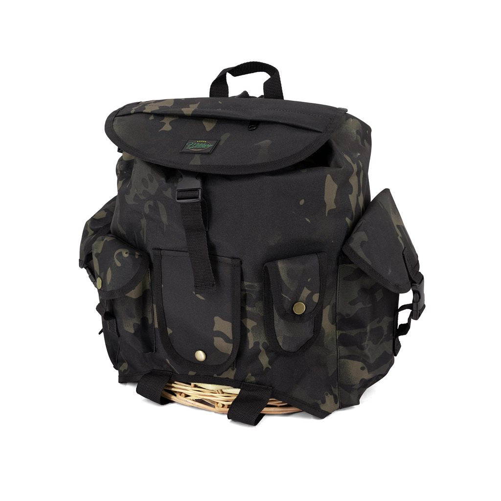 Imagen de la mochila NUSE para setas con inserto de mimbre