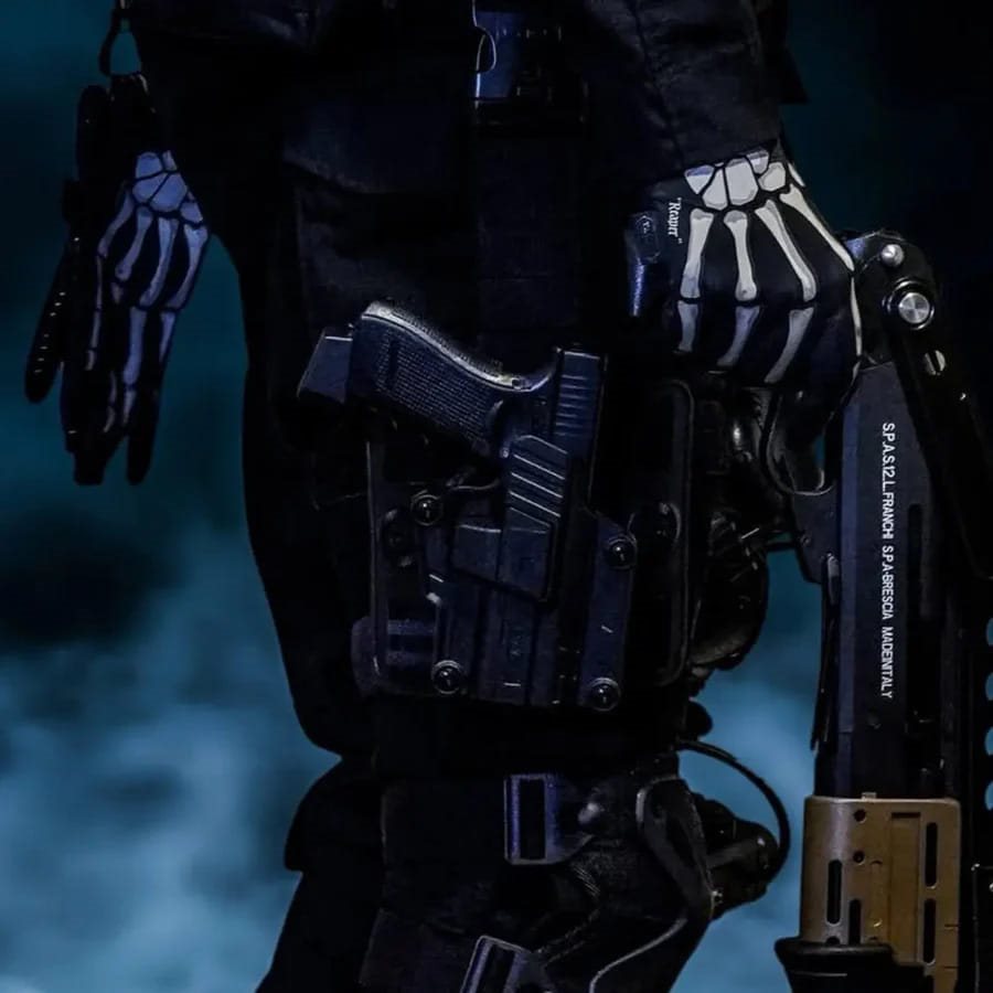 Guantes tácticos REAPER GHOST BLACK en fotografía del producto