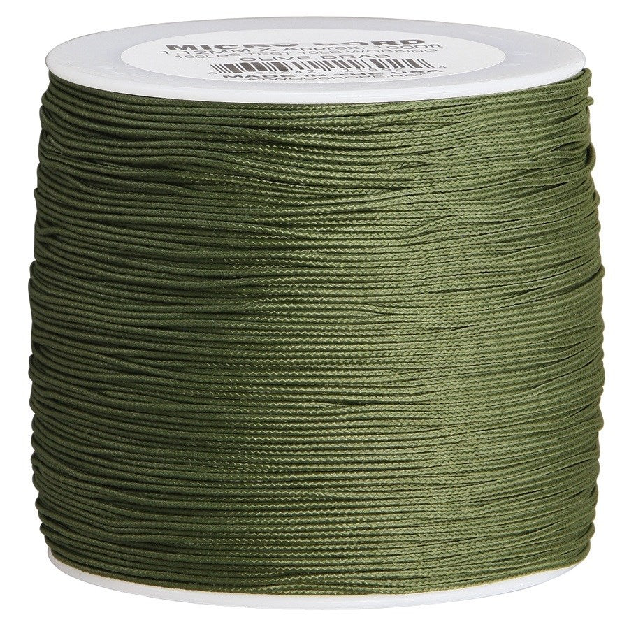 Cuerda Mini Paracord de nylon verde ø 1,18 mm bobina 300 m
