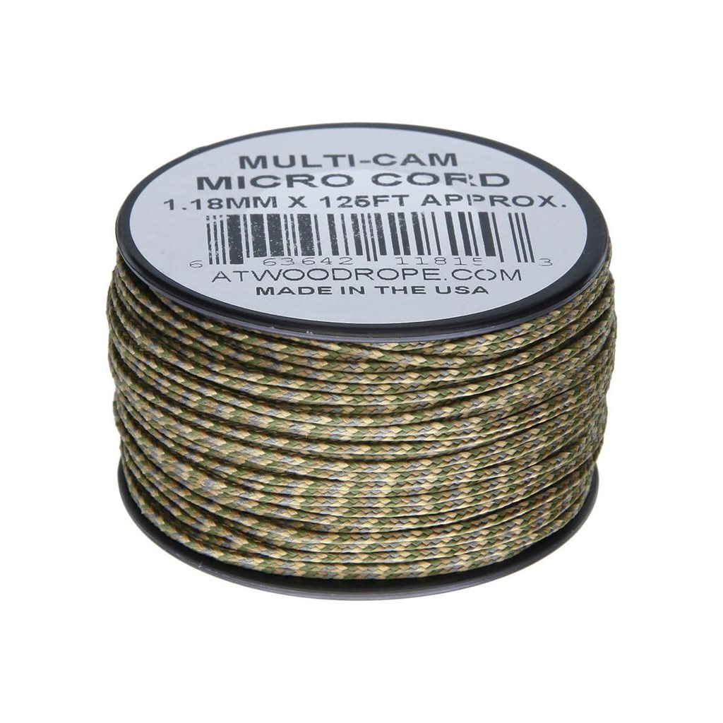 Cuerda micro paracord ATWOOD ROPE nylon 1,18 mm 38 m MULTI-CAM