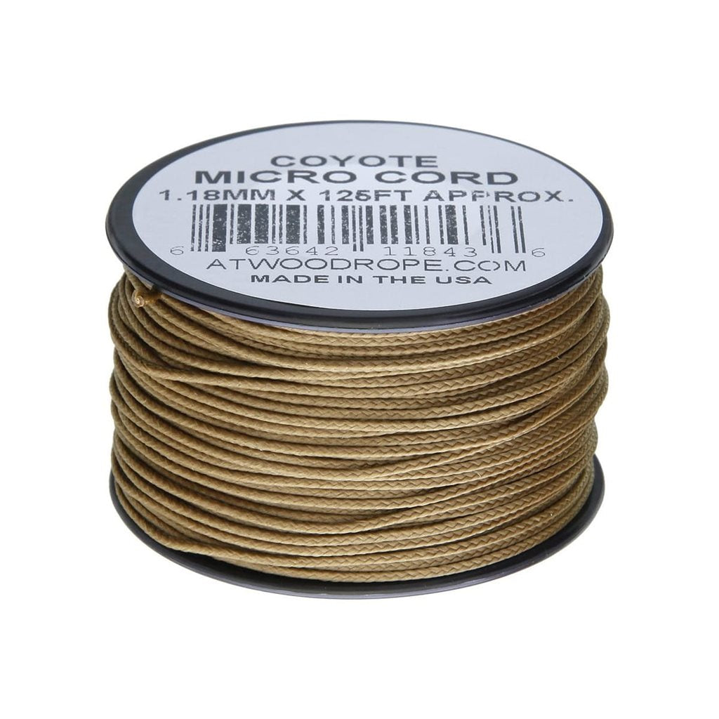 Cuerda micro paracord MICRO CORD nylon 1,18 mm 38 m en carrete color COYOTE