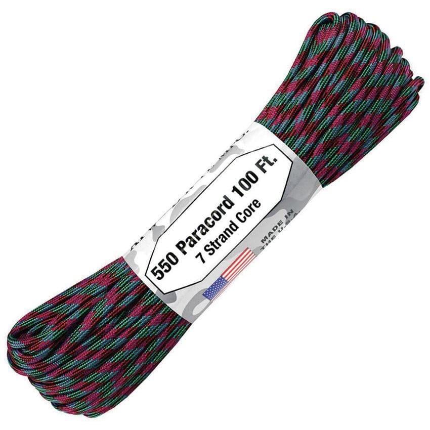 Cuerda paracord nylon 550 lb 4 mm 30 m Multicam