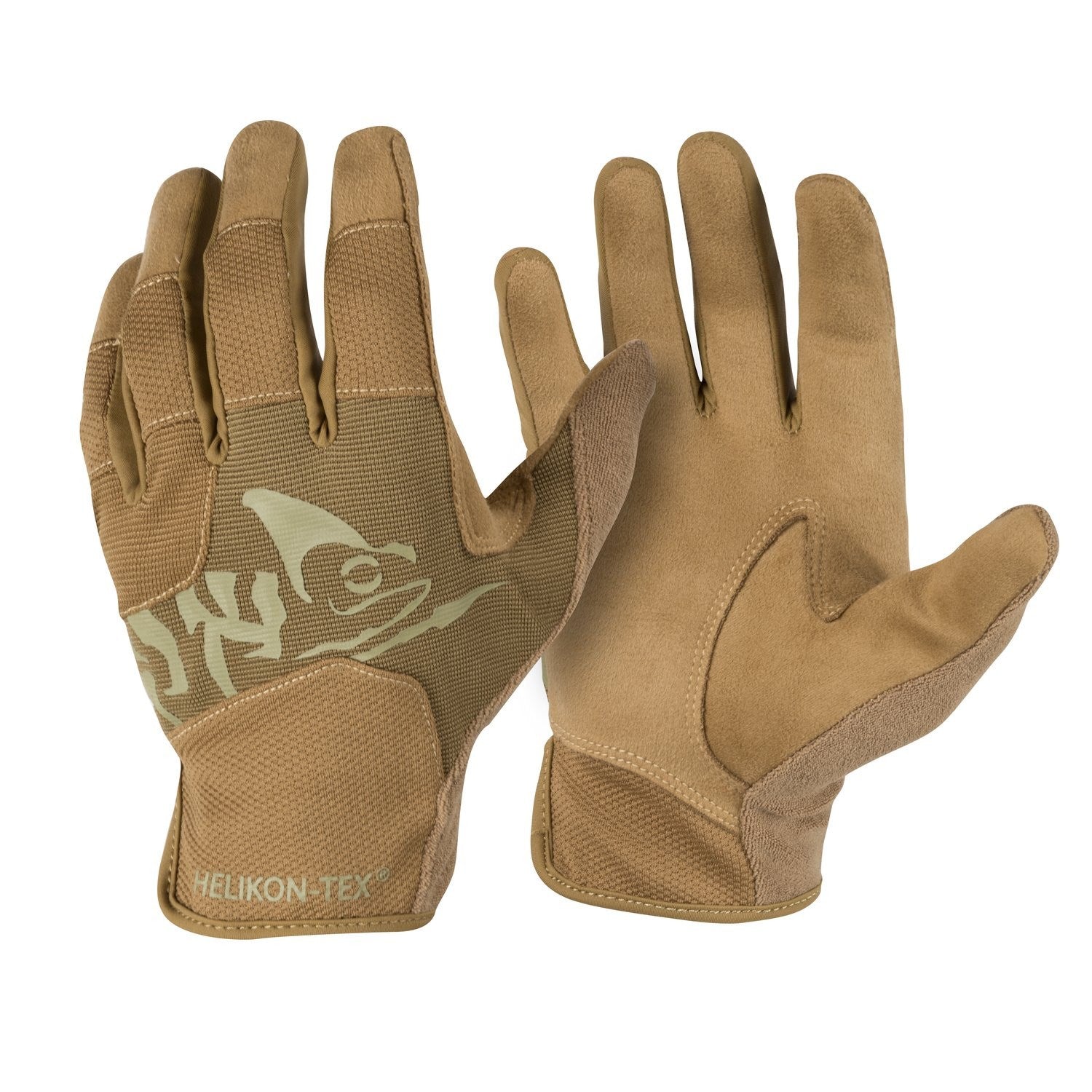 Guantes ALL ROUND FIT tácticos en color Coyote y Adaptive Green, vista del producto