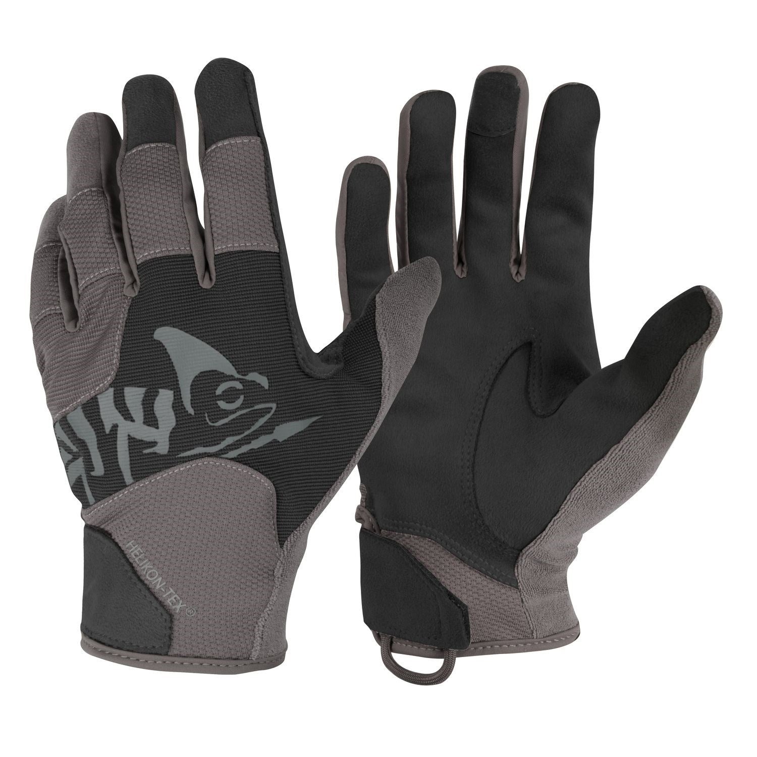 Guantes tácticos All Round negro/gris en poliéster y elastano