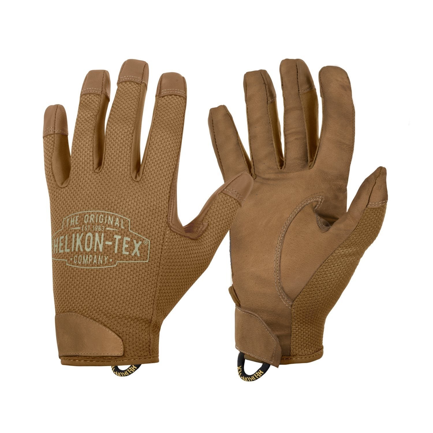 Guantes RANGEMAN COYOTE en color coyote, palma en piel de canguro y dorso elástico