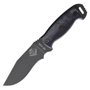 Cuchillo RD4 hoja fija gris oscuro con funda de nylon - Ranger Knives