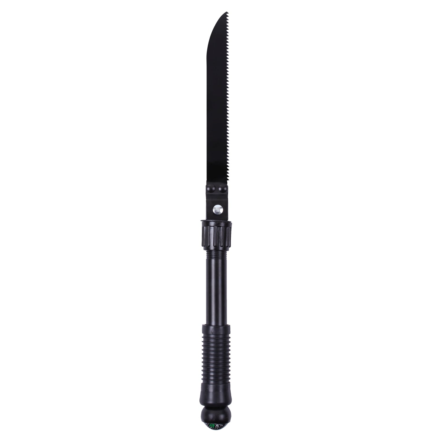 Pala plegable de supervivencia 5 piezas, color negro, con accesorios