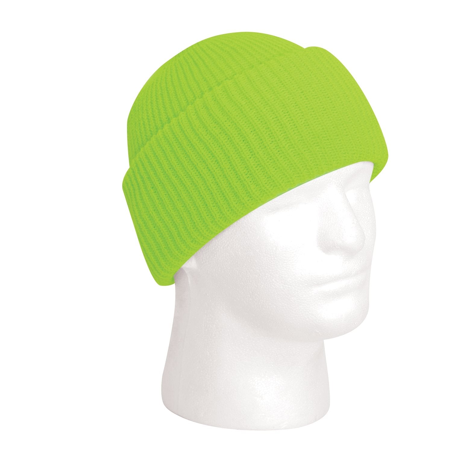 Gorro tejido acrílico verde fluorescente (5440)