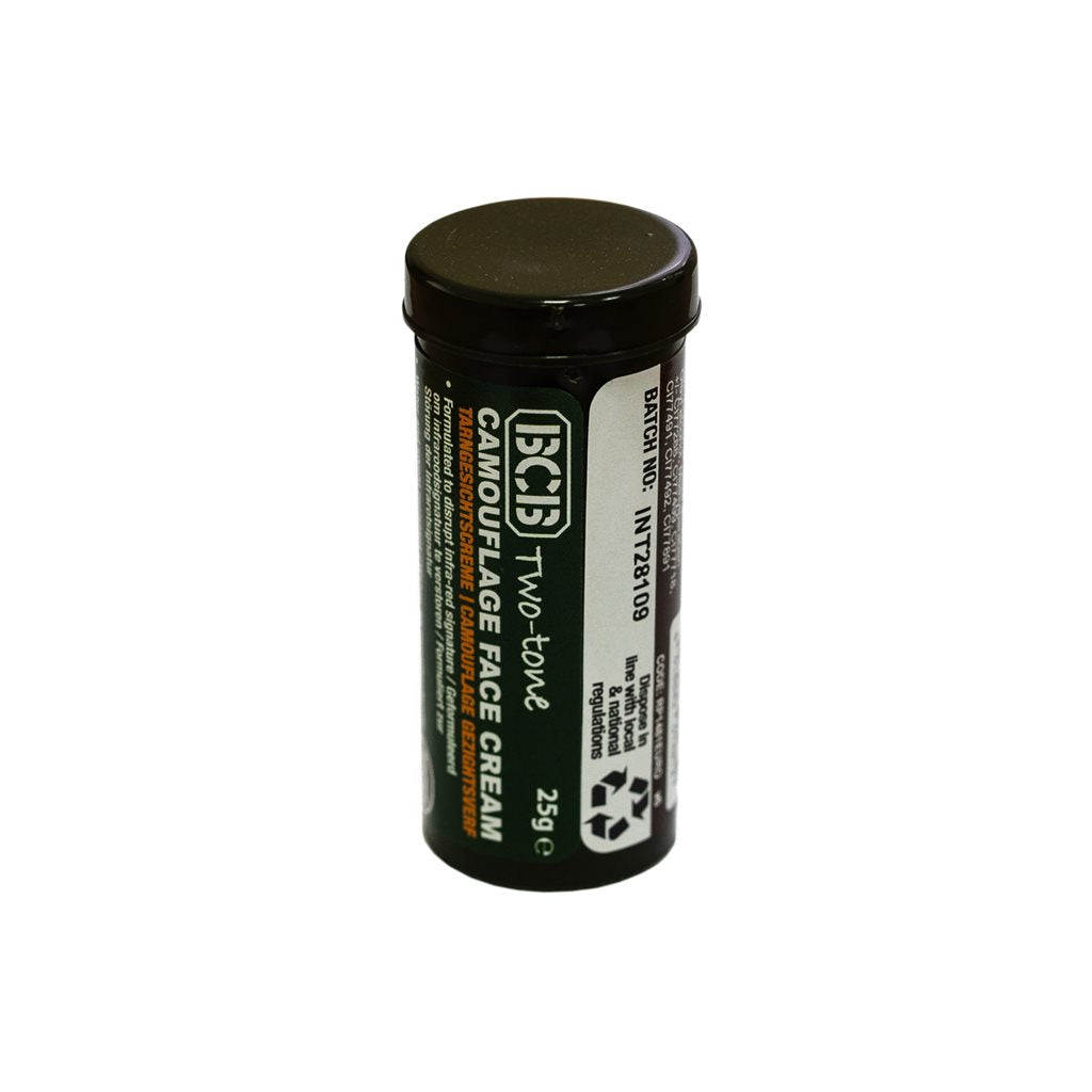 Pintura camuflaje británica Marrón/Verde 25 g en tubo para rostro y cuerpo