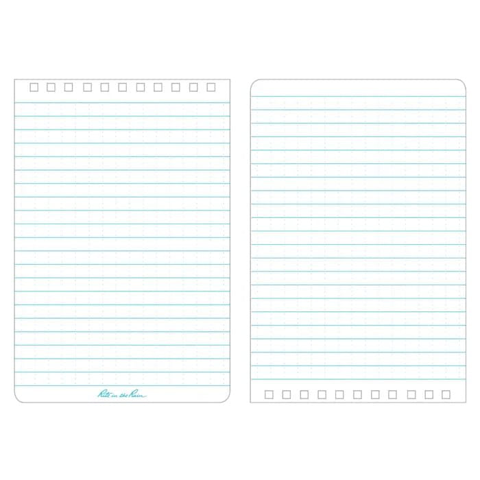 Bloc impermeable espiral TOP-SPIRAL 4x6\" azul, 50 hojas, 165 x 105 mm