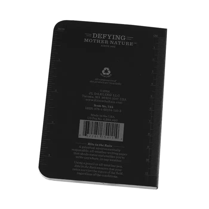 Bloc impermeable RITE IN THE RAIN Memo Book amarillo 125 x 90 mm, 56 hojas