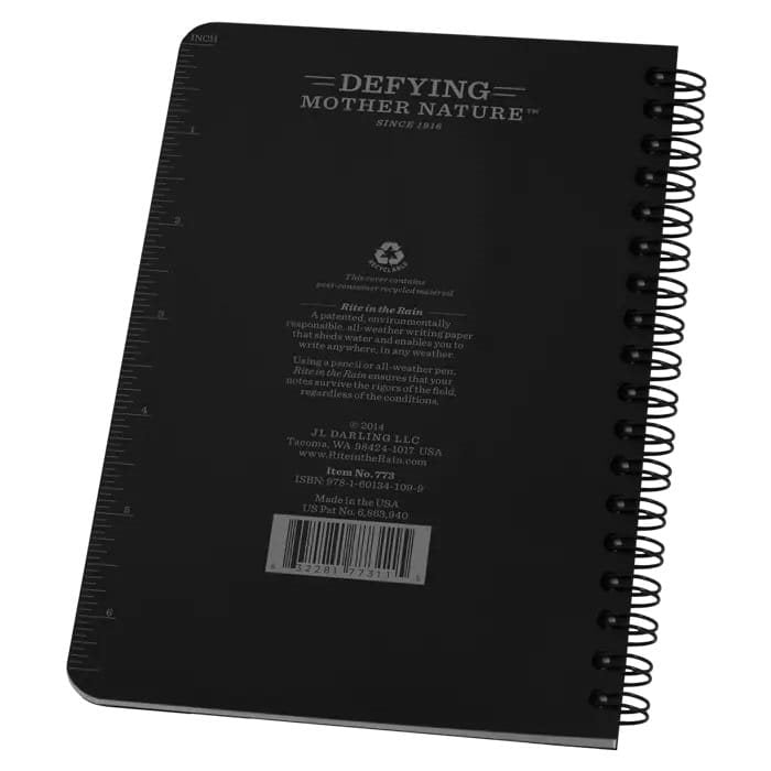 Bloc impermeable espiral Universal 188 x 128 mm negro, 32 hojas