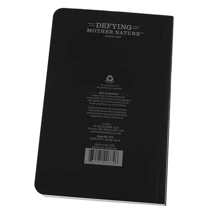 Bloc impermeable FIELD-FLEX negro, 180 x 115 mm, 64 hojas