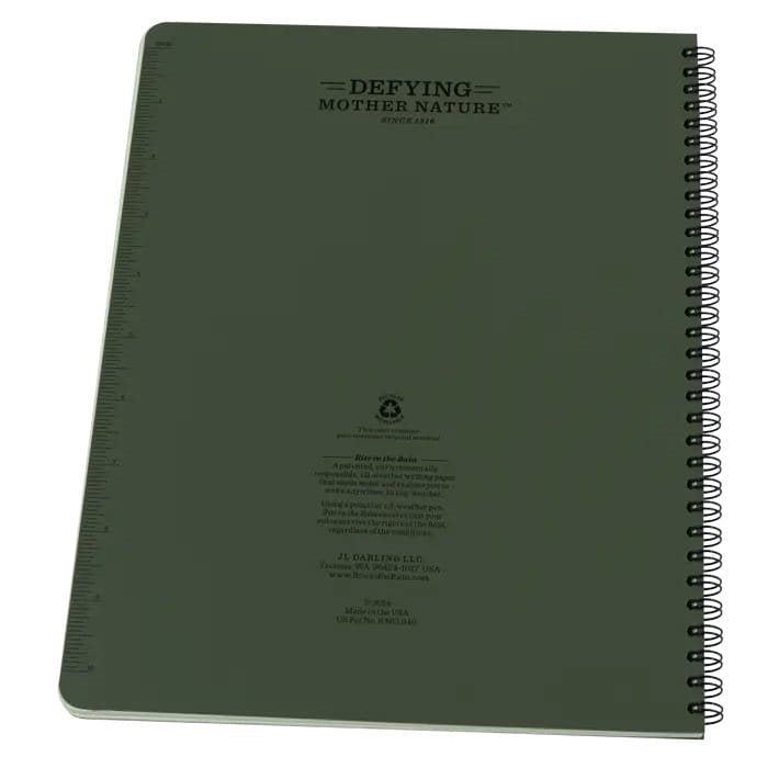 Bloc espiral impermeable Universal MAXI verde 8.5x11 XL
