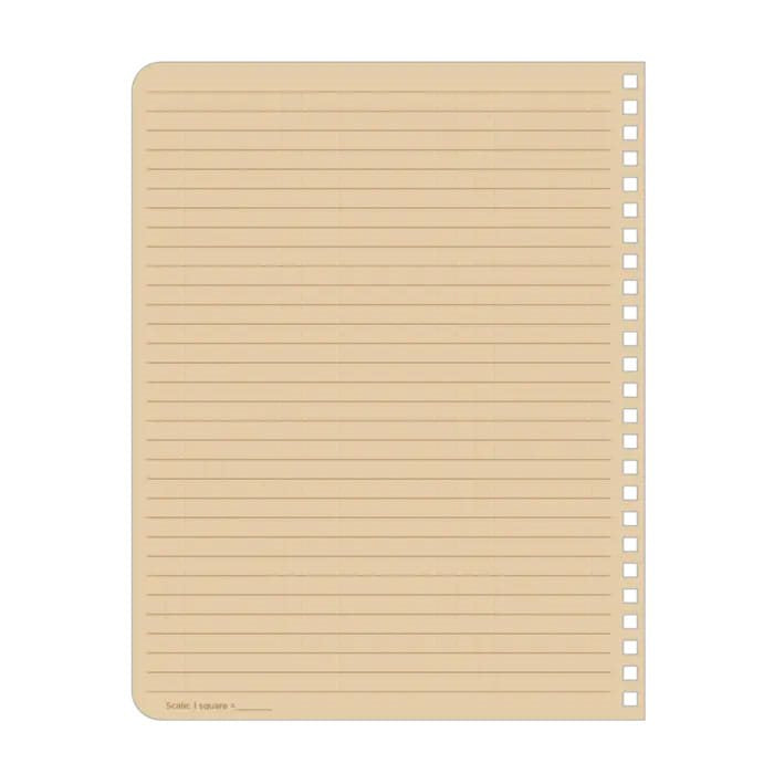 Bloc espiral impermeable Universal LARGE 6 5/8 x 8 1/2 verde