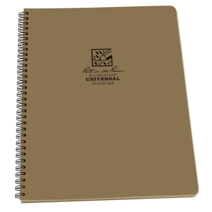 Bloc espiral impermeable Universal MAXI verde 8 1/2" x 11"